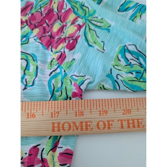 Lilly Pulitzer Cassie Dress Womens Size Small Blue Pineapple Spike The Punch - Picture 7 of 8